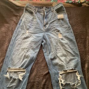 hollister dad jeans size 3
